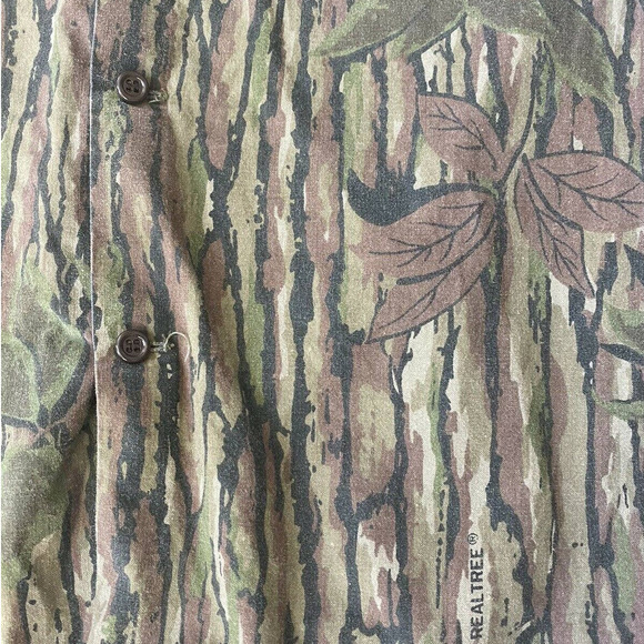 Vtg Realtree Camo Hunt Shirt Button Up Women's Size Small - Picture 3 of 5